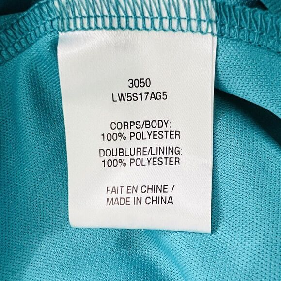 Sharagano Blue and Black Chevron Retro Bell Sleeved Midi Dress. Size 8. EUC. - Picture 9 of 9